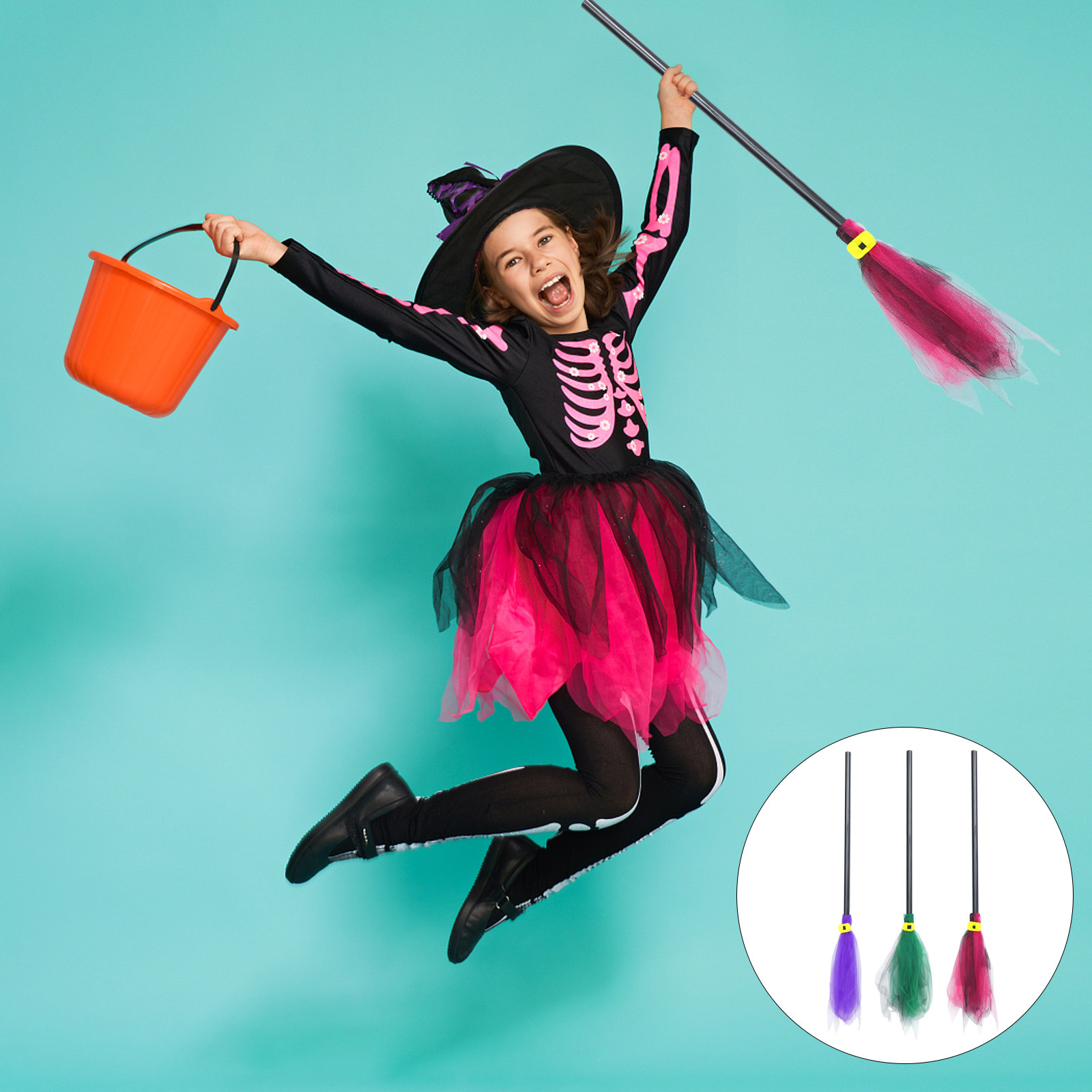 Halloween witch broom props fo - Easy Cosplay Prop recension och pris
