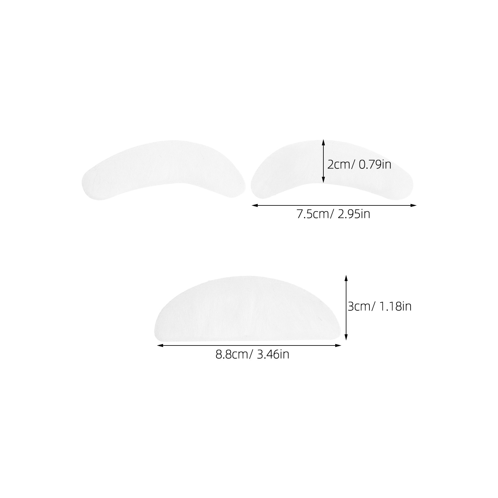 1Set White Fake Beard Eyebrows - Easy Cosplay Prop recension och pris