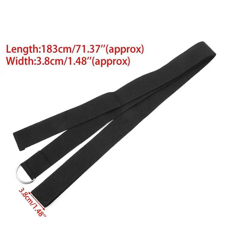 183*3.8cm Cotton Yoga Strap Wi - D Ring Strap recension och pris