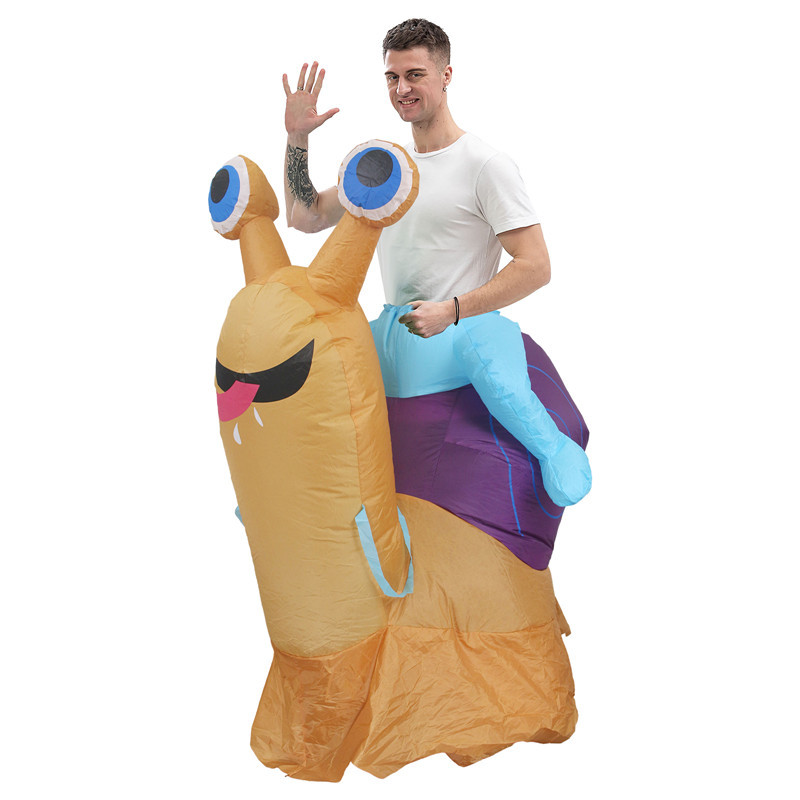 Riding Snail Inflatable Costum - Cosplay Prop recension och pris