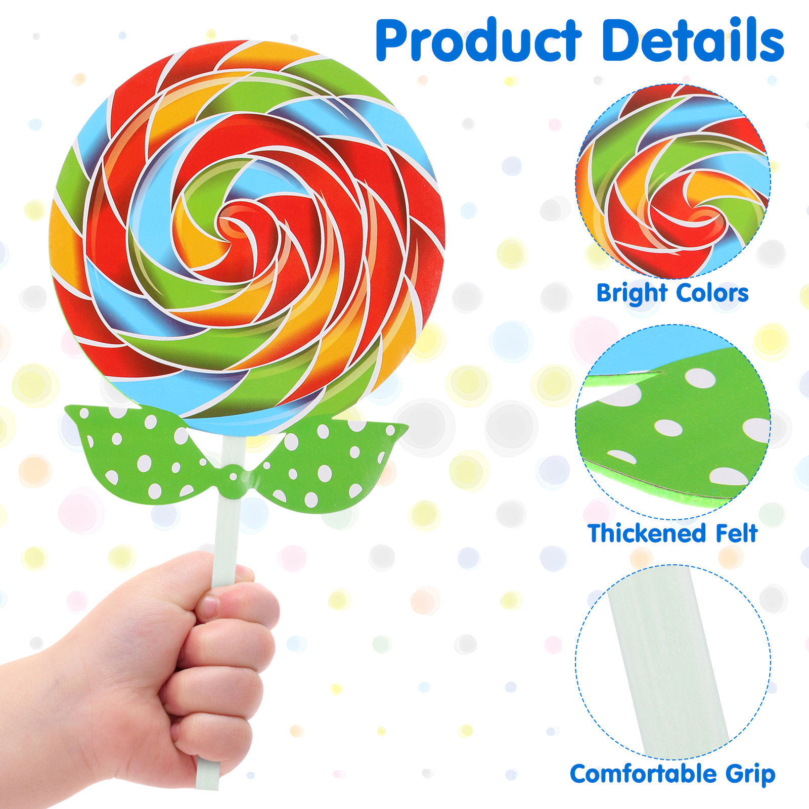 5Pcs Vibrant Multicolored Gian - Easy Cosplay Prop recension och pris